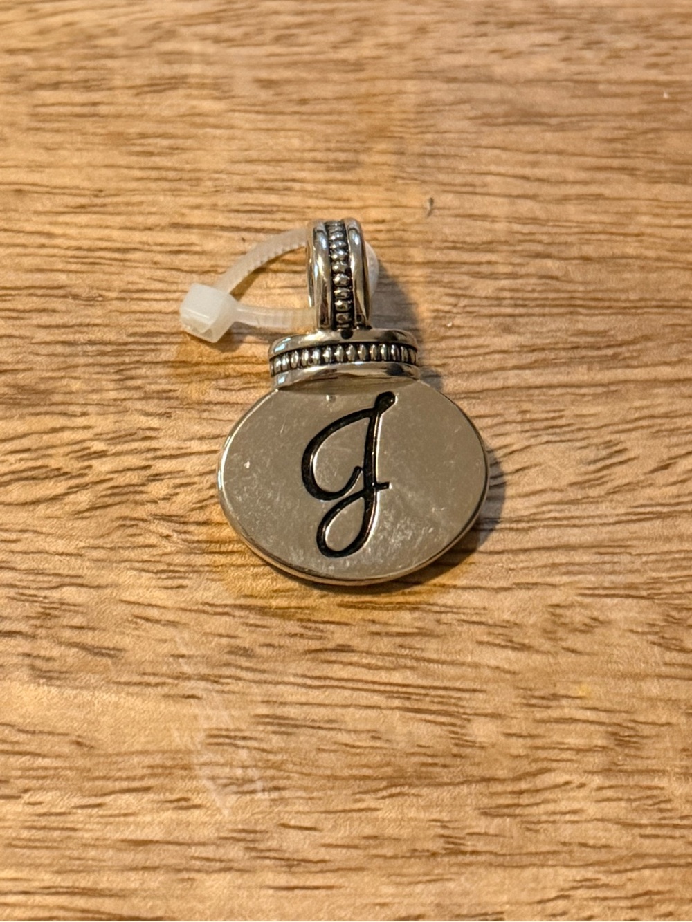 GANZ Silver Initial 'J' Pendant Charm